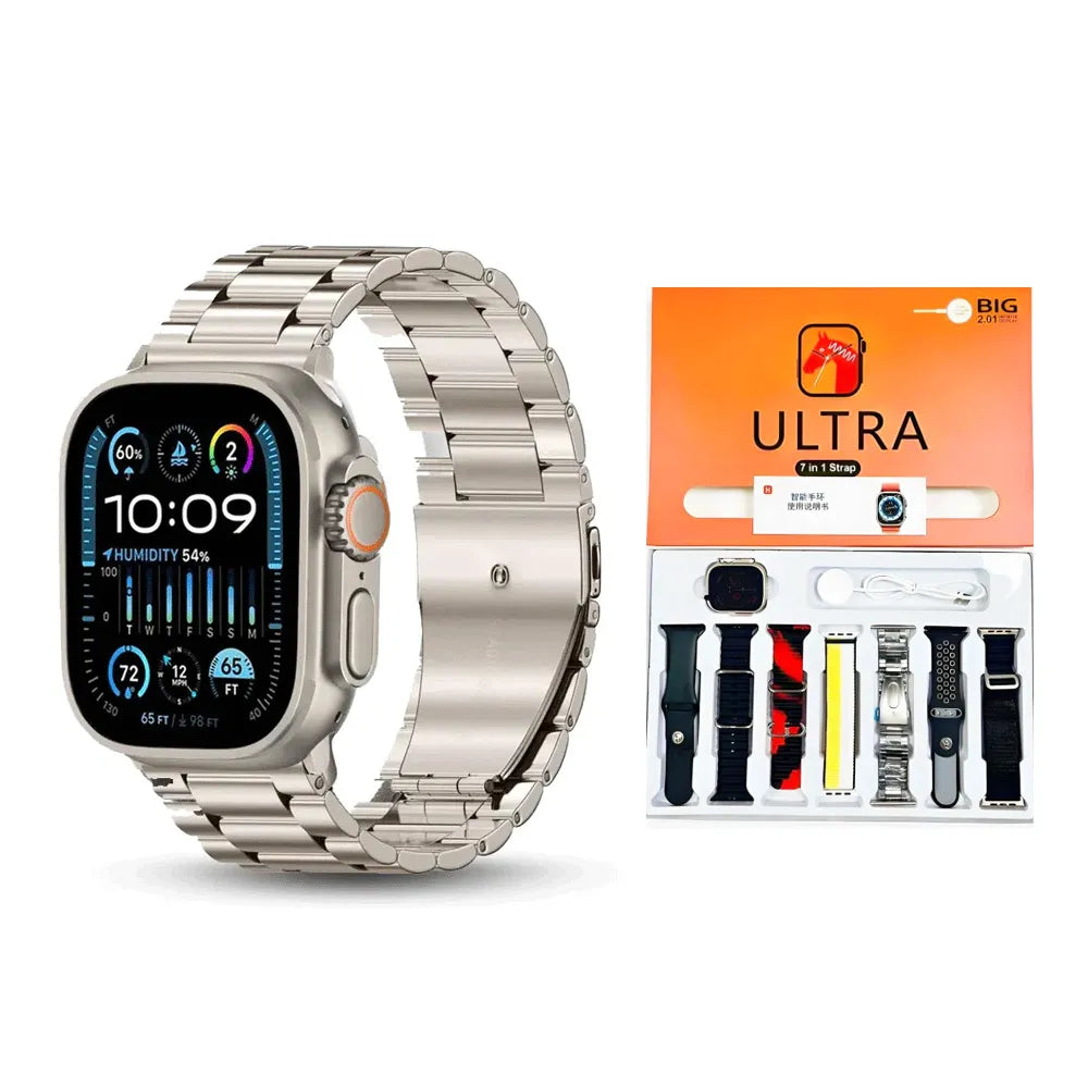 Ultra 7 in 1 Smart Watch with Metal Chain
