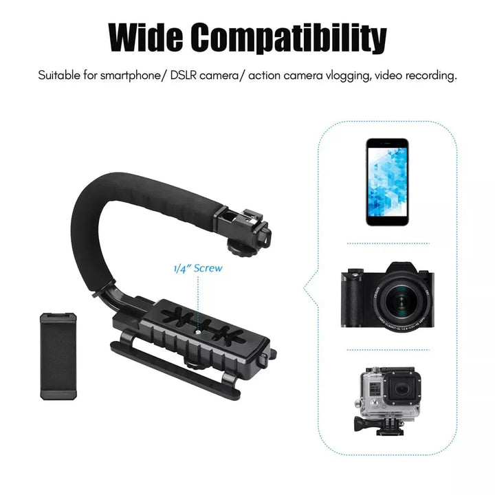 AY-49U U-Shaped Video Making Handheld Stabilizer Kit