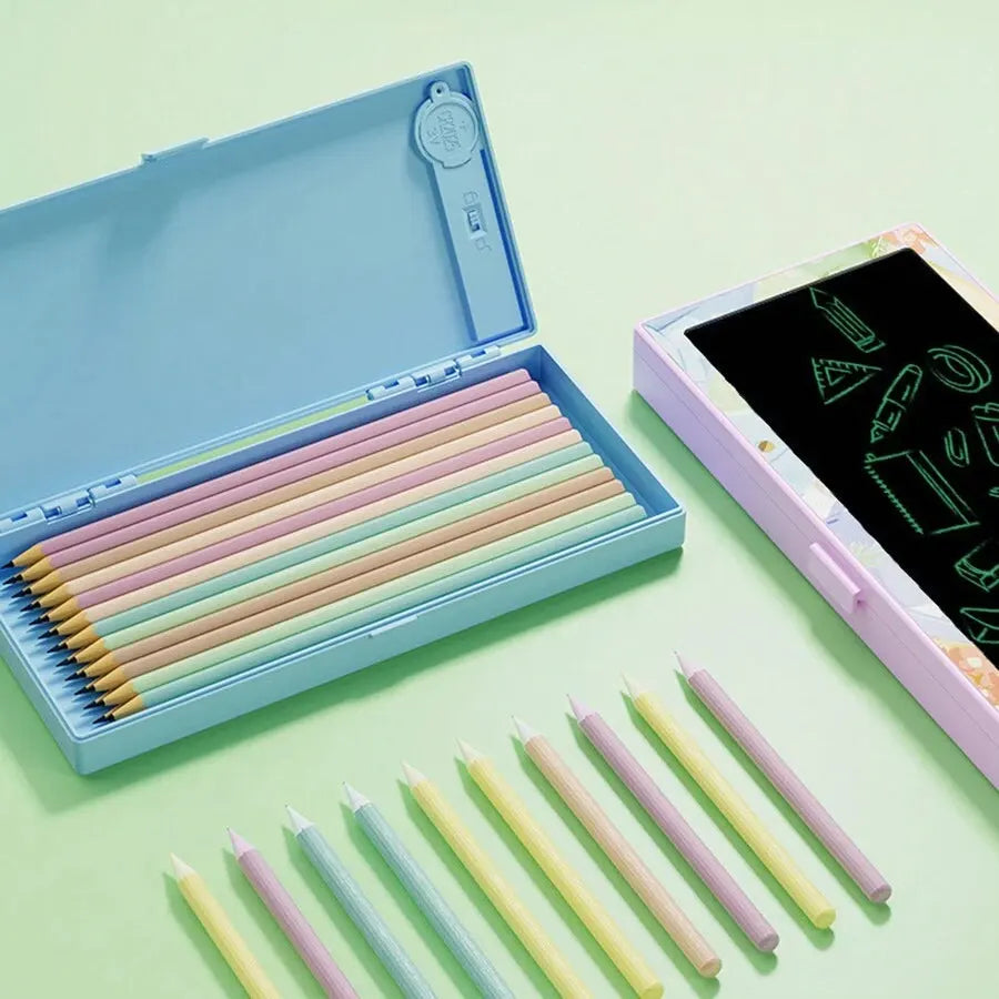 LCD Writing Tablet Pencil Box: 2-in-1 Multifunctional Smart Stationery Case