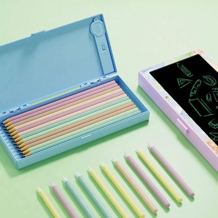 LCD Writing Tablet Pencil Box: 2-in-1 Multifunctional Smart Stationery Case